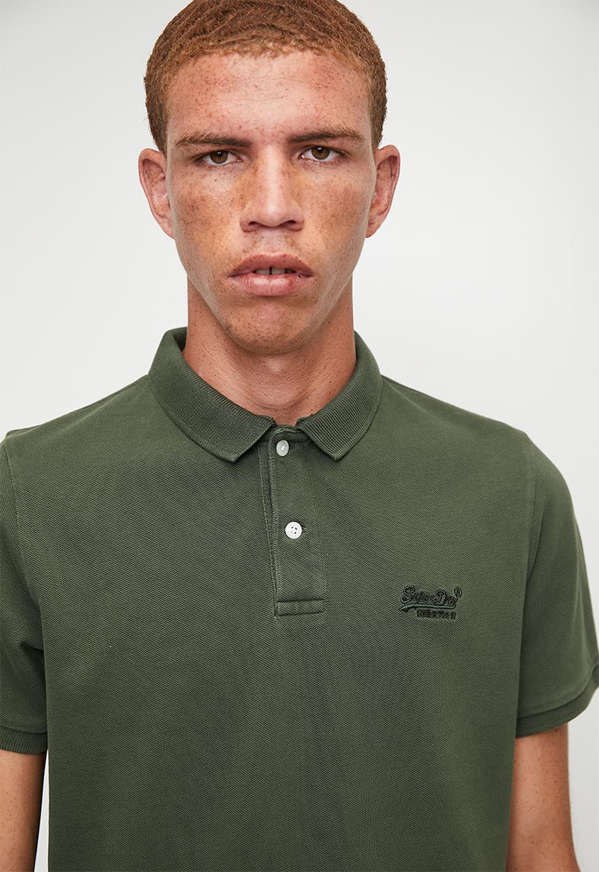 Superdry. - VINT DESTROY POLO - Destroy Army Khaki