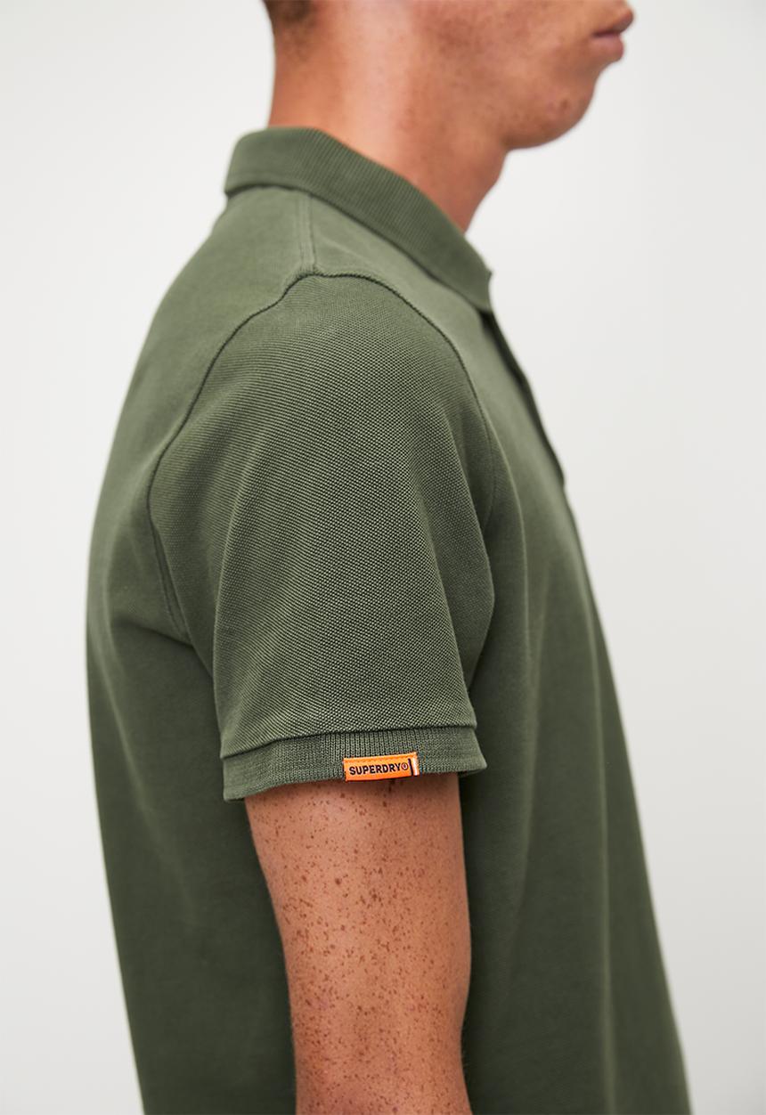 Superdry. - VINT DESTROY POLO - Destroy Army Khaki
