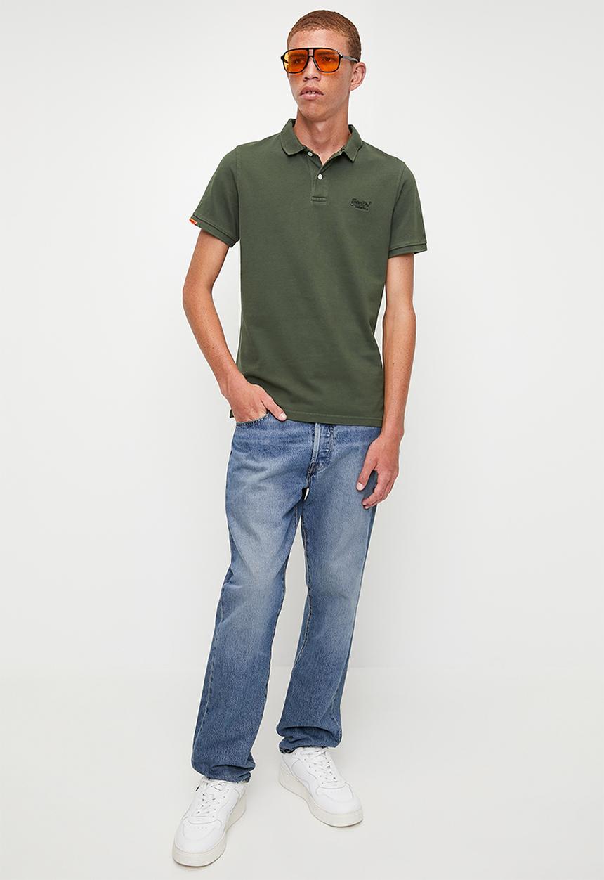 Superdry. - VINT DESTROY POLO - Destroy Army Khaki