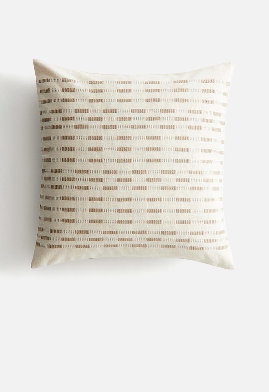 H&M - Patterned cushion cover - beige/patterned