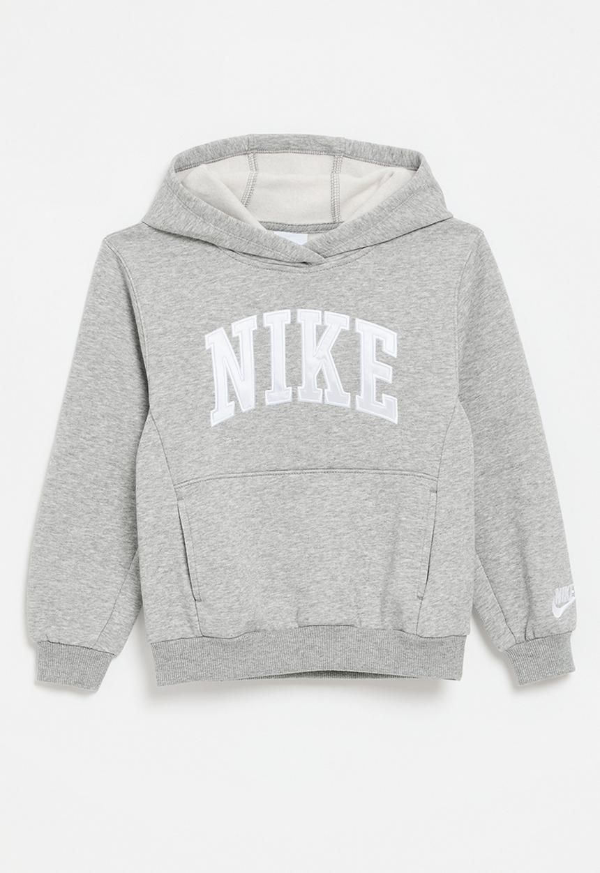 Nike - Nkn n nsw clb snl appl flc po - dk grey heather