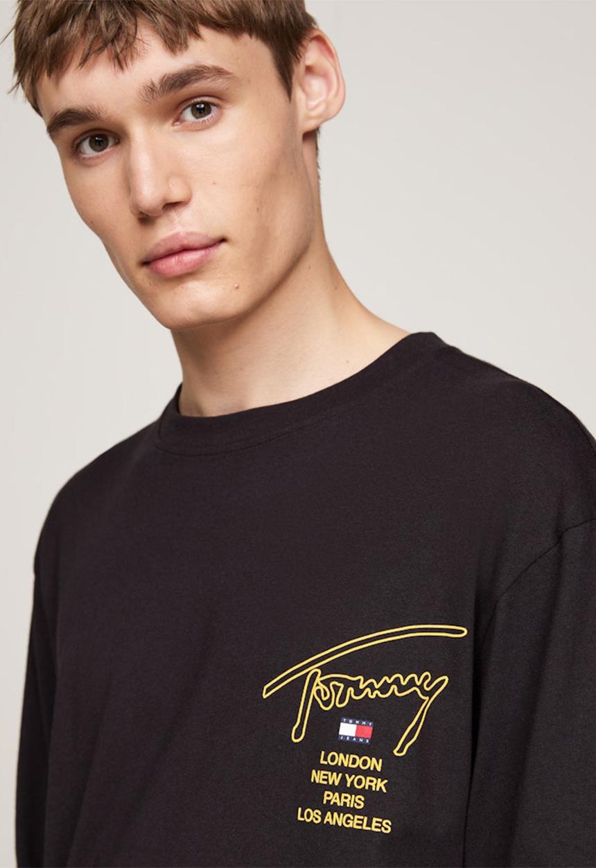 Tommy Hilfiger - Tjm Reg Sig Twist Long sleeve Tee - Black