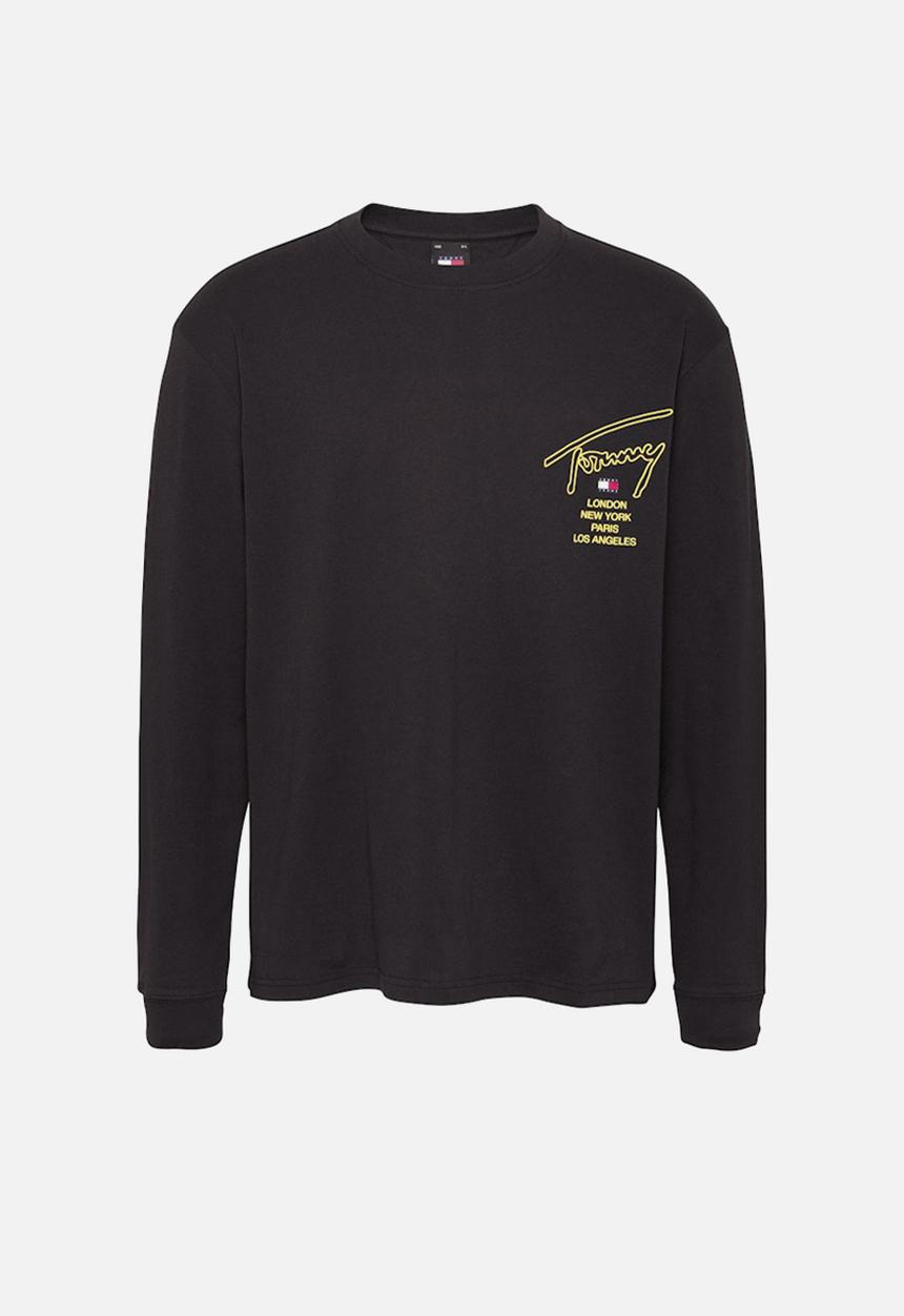 Tommy Hilfiger - Tjm Reg Sig Twist Long sleeve Tee - Black