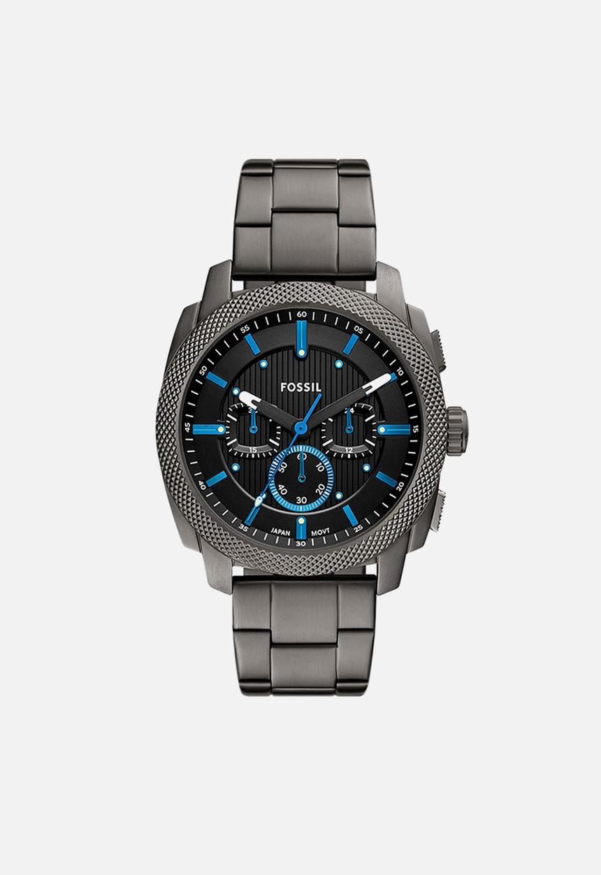 Fossil - Machine Chronograph Stainless Steel Watch - Smoke