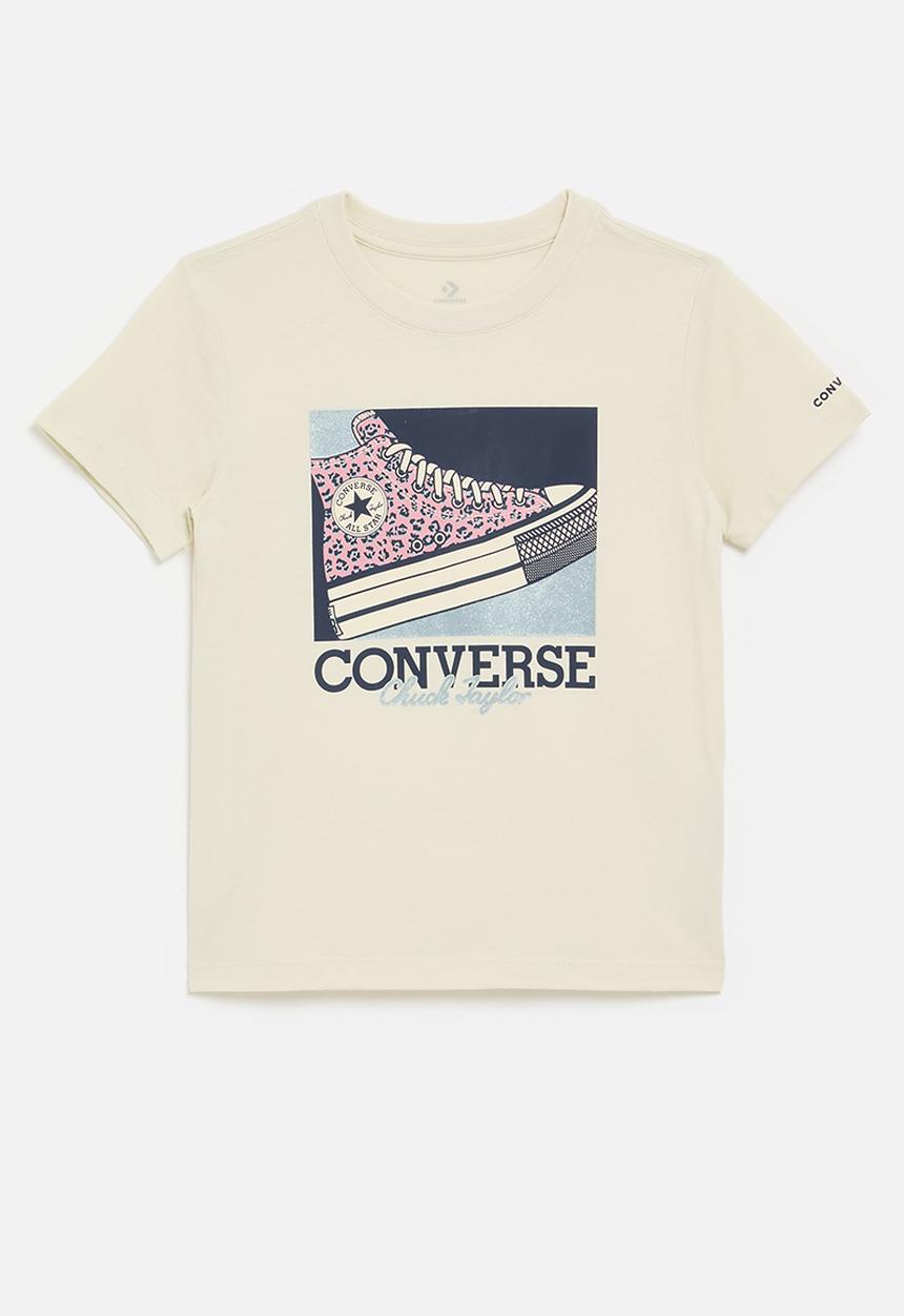 Converse - Cnvg floral leopard sneaker tee - converse natural ivory