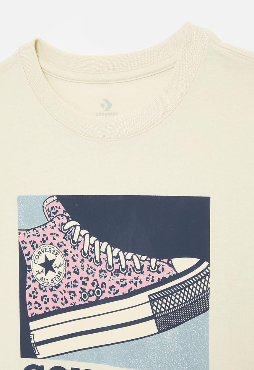 Converse - Cnvg floral leopard sneaker tee - converse natural ivory