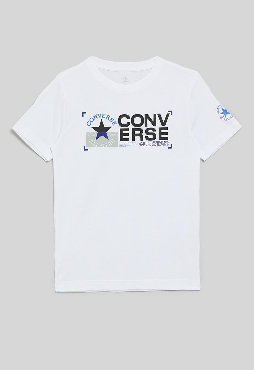 Converse - Cnvb utility chest logo short sleeve tee - black/white