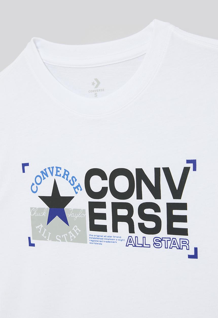 Converse - Cnvb utility chest logo short sleeve tee - black/white
