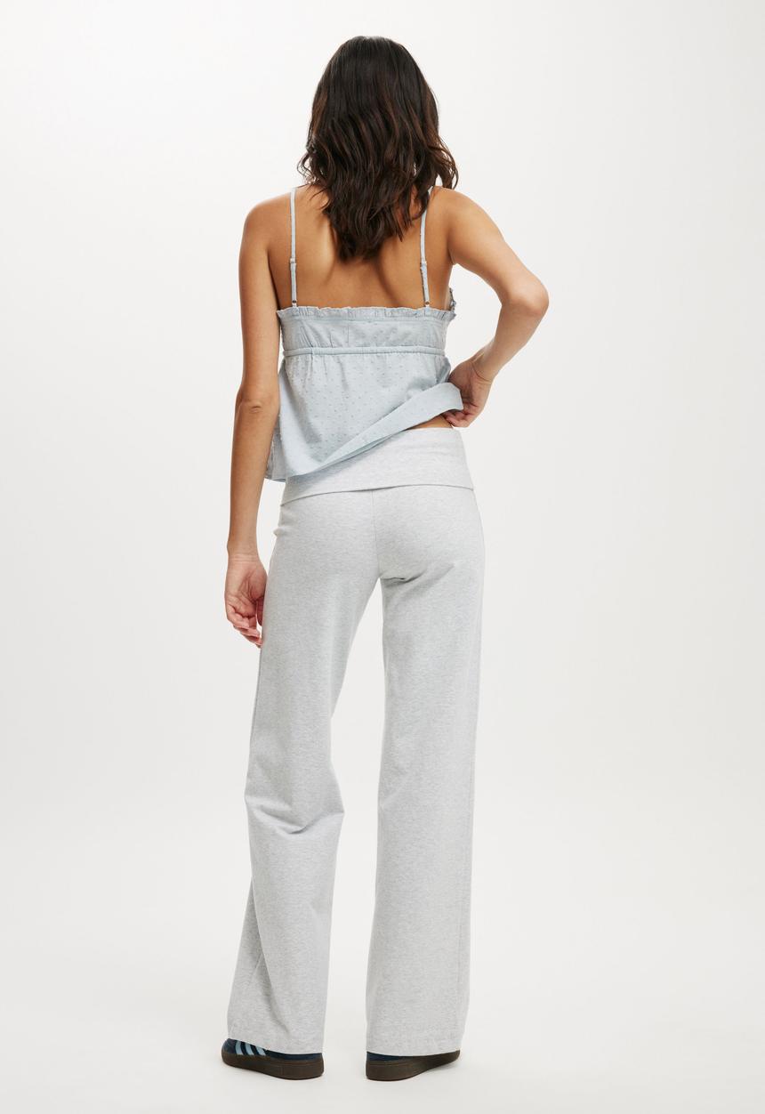 Cotton On - Bella Straight Leg Pant - Soft Grey Marle