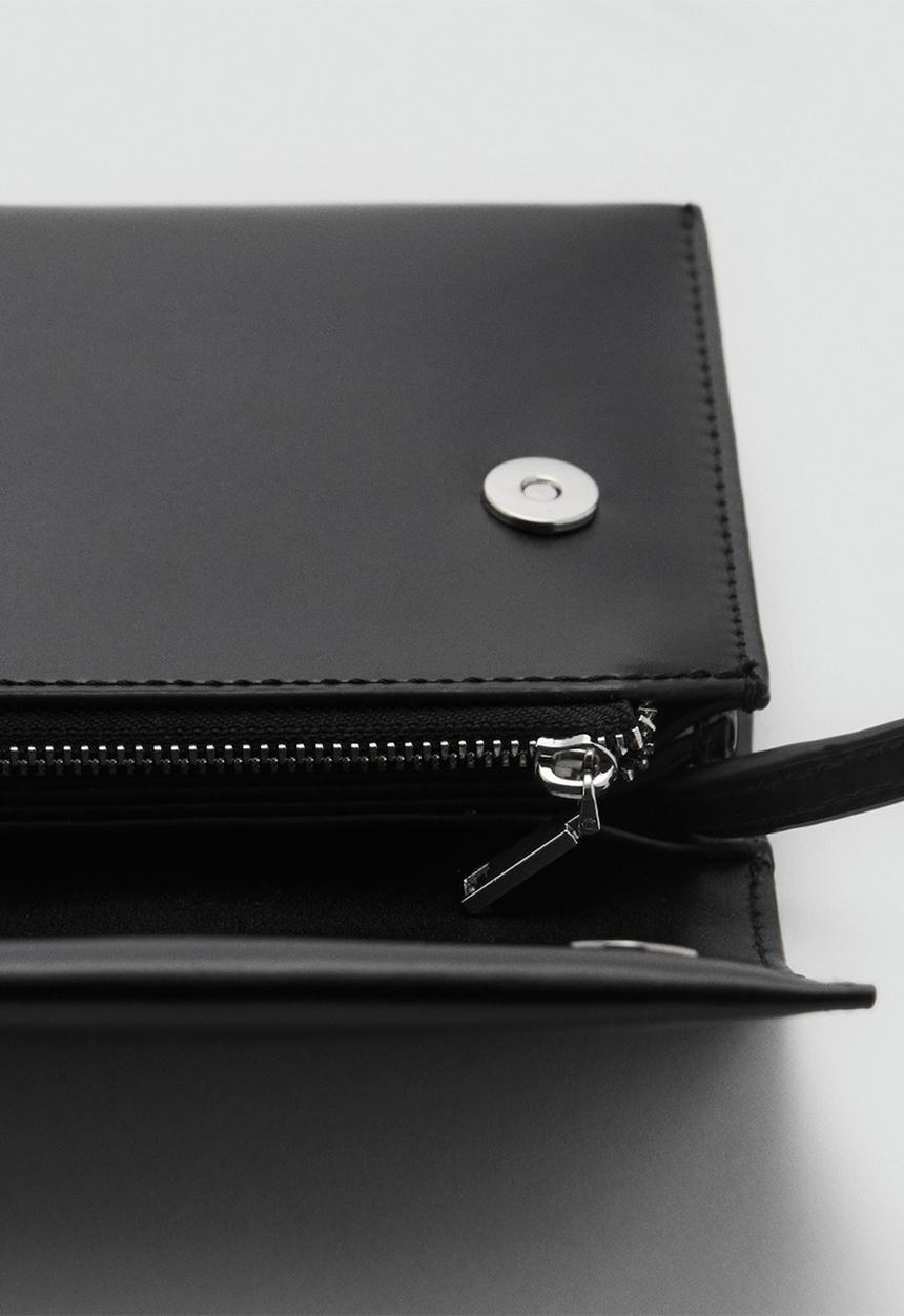 MANGO - Bag mch acordeon - black