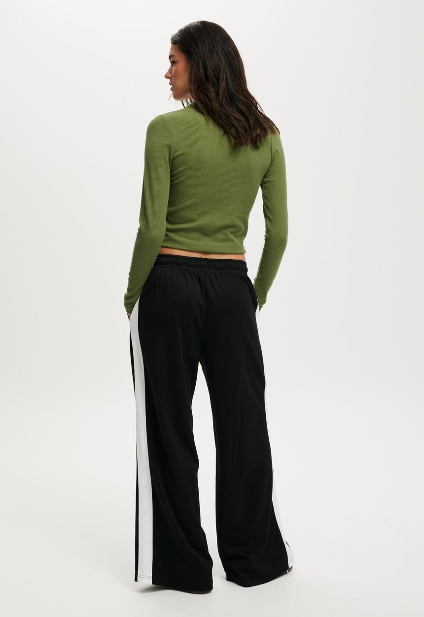 Cotton On - Retro Super Wide Leg Pant - Black/White