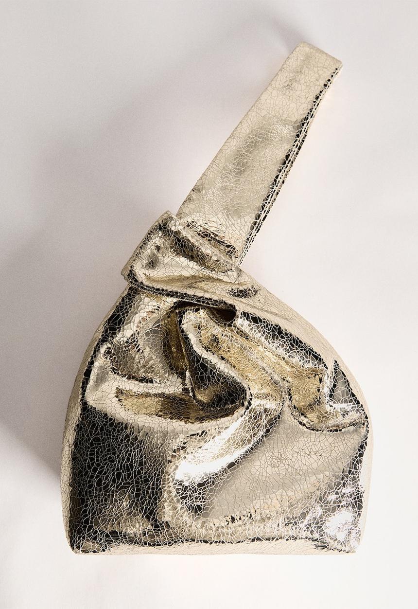 MANGO - Bag mch nit - gold