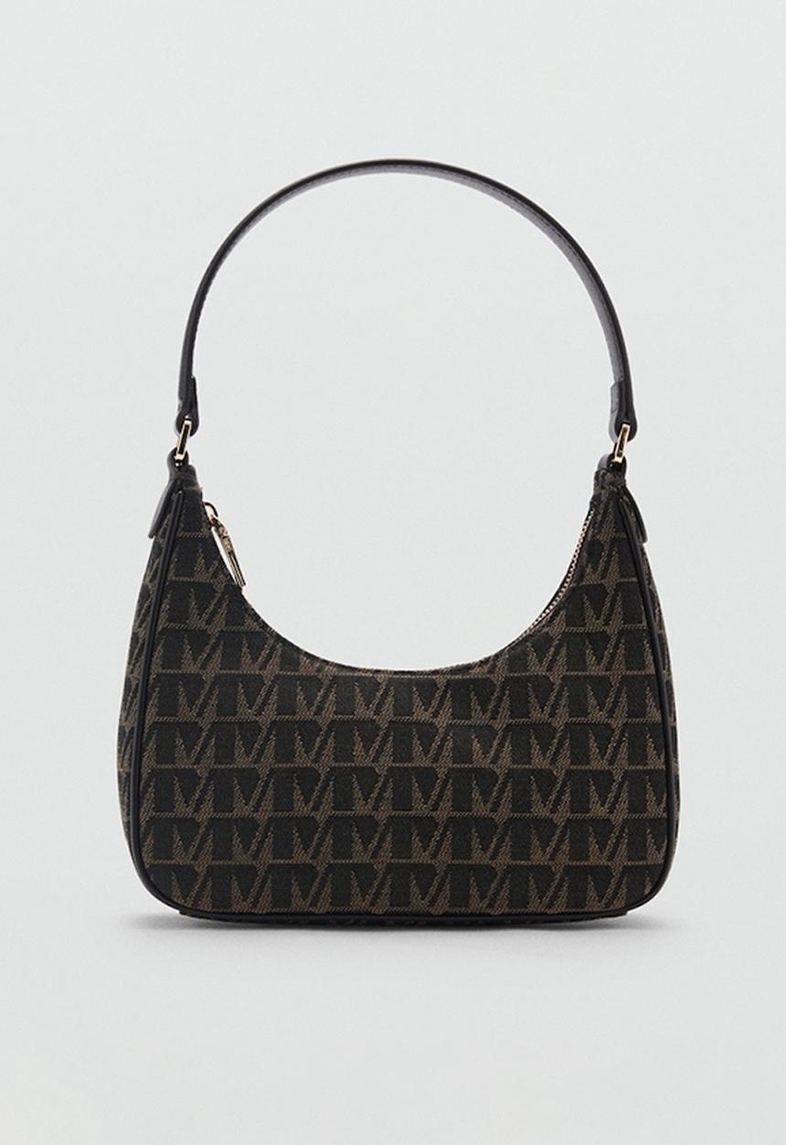 MANGO - Bag m galicia - light brown & black