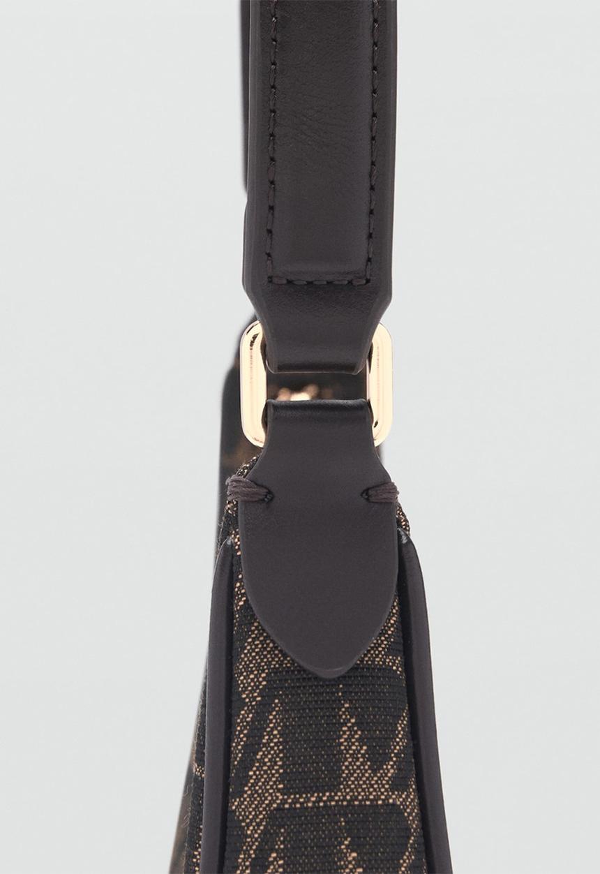 MANGO - Bag m galicia - light brown & black