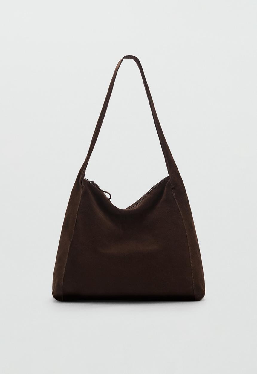 MANGO - Bag g piramide - brown