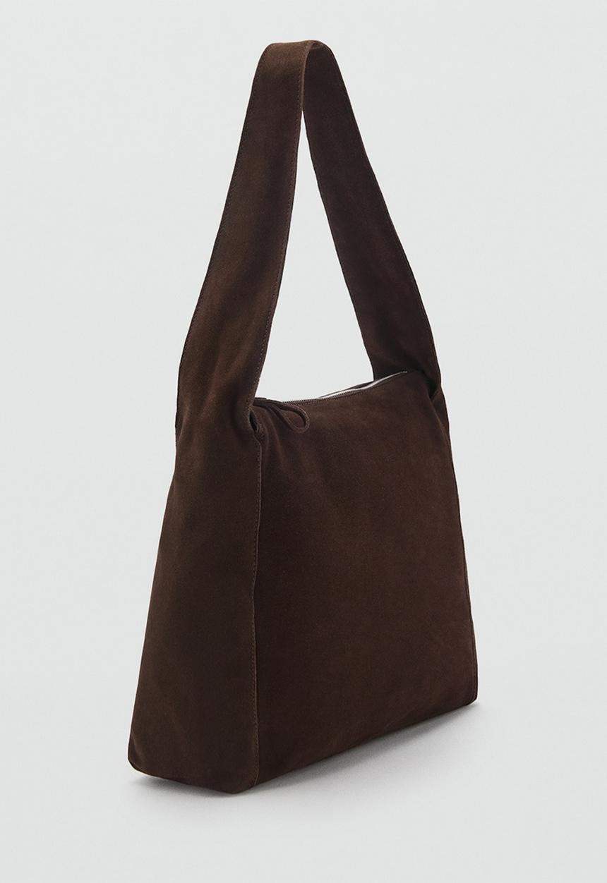MANGO - Bag g piramide - brown