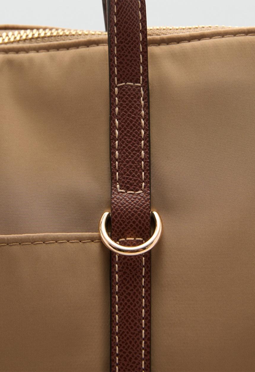 MANGO - Bag g cobalt - beige