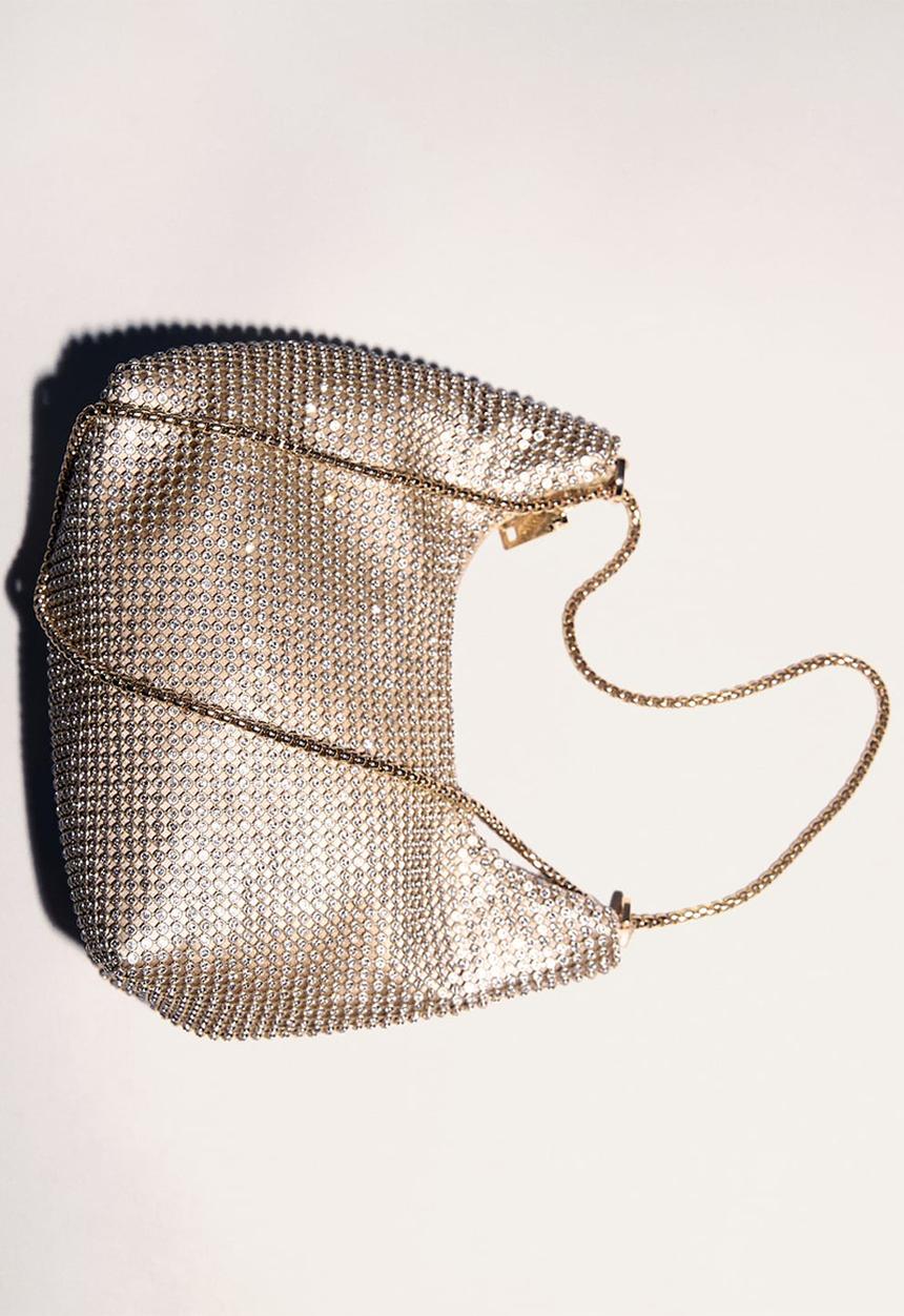 MANGO - Bag mch sasha  - gold