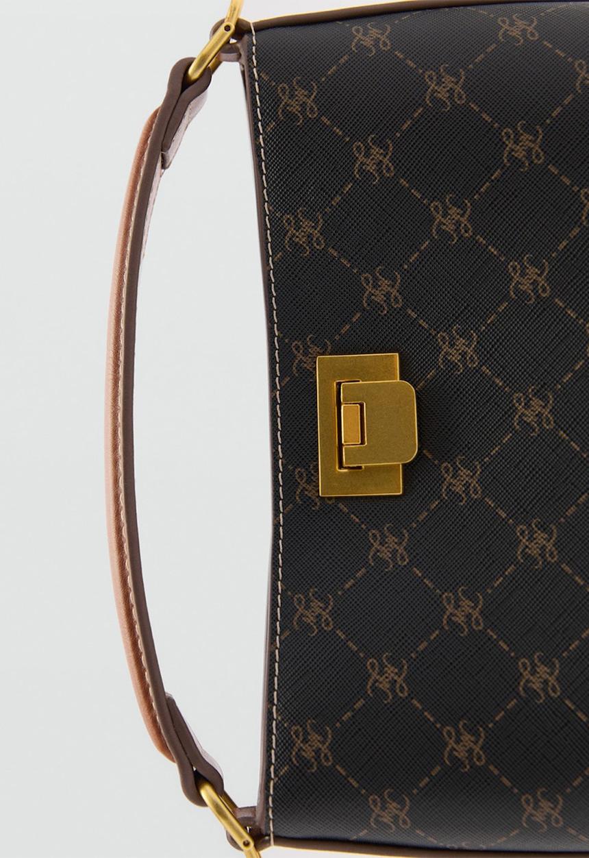 MANGO - Bag mch mike - brown & black
