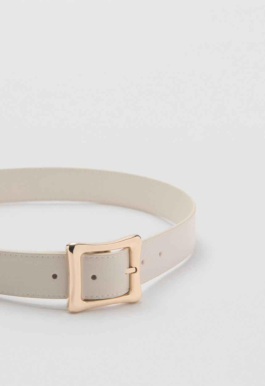 MANGO - Belt bill - light beige
