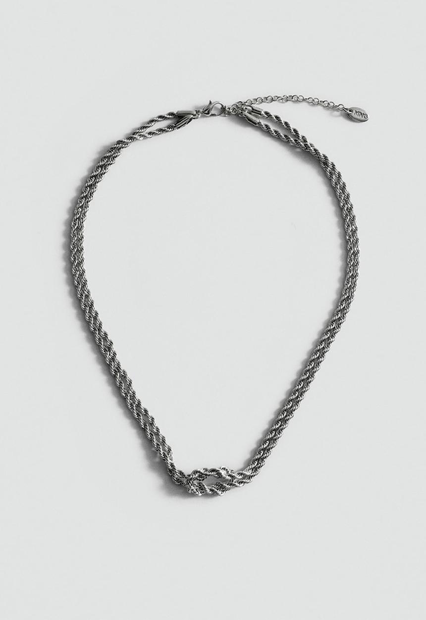 MANGO - Necklace eneas - silver