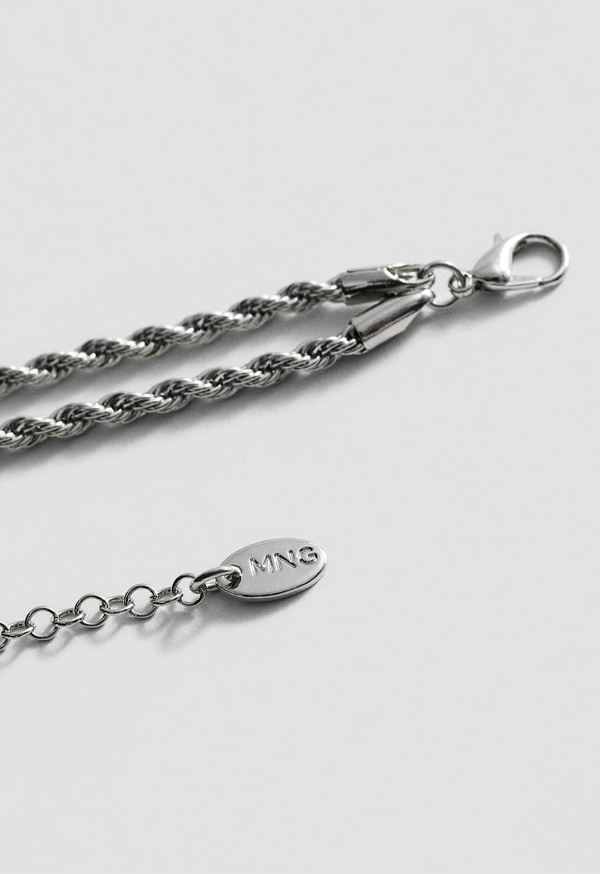 MANGO - Necklace eneas - silver