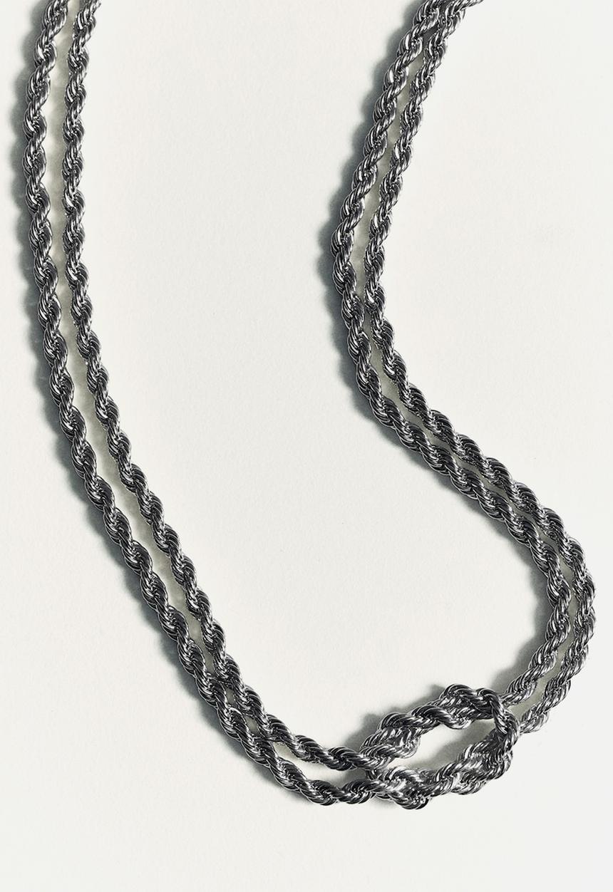 MANGO - Necklace eneas - silver