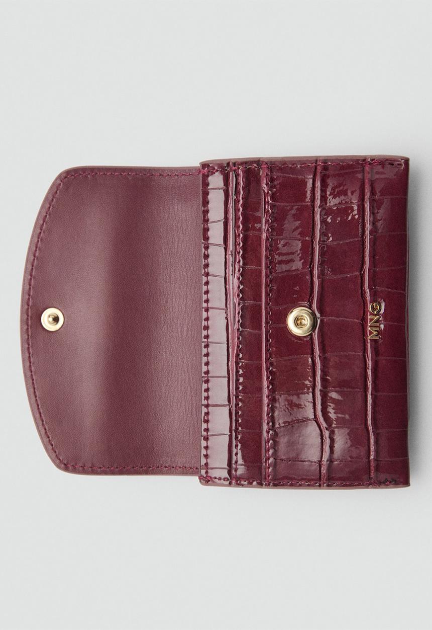 MANGO - Purse m butter - bordeaux
