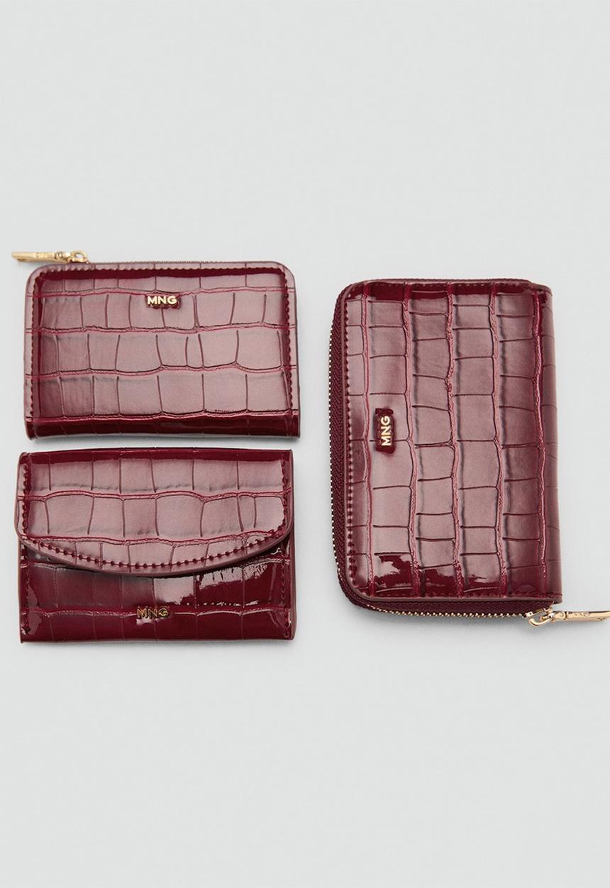 MANGO - Purse m butter - bordeaux