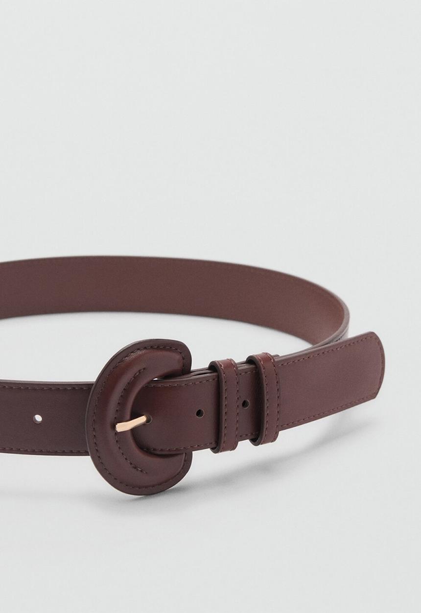 MANGO - Belt terry - brown