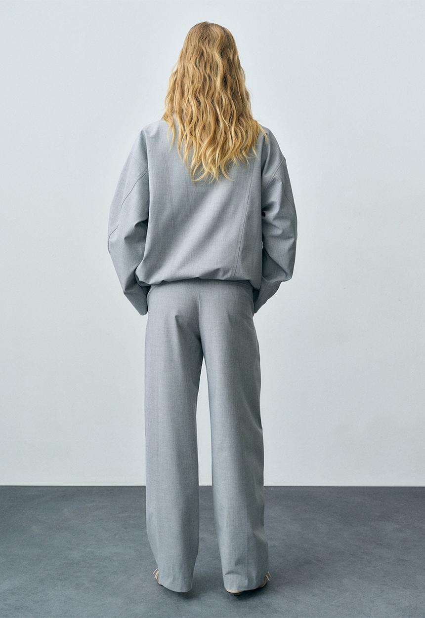 MANGO - Trousers Barile - Grey