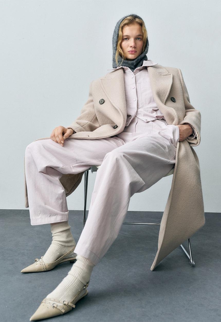 MANGO - Trousers Amalia - Neutral