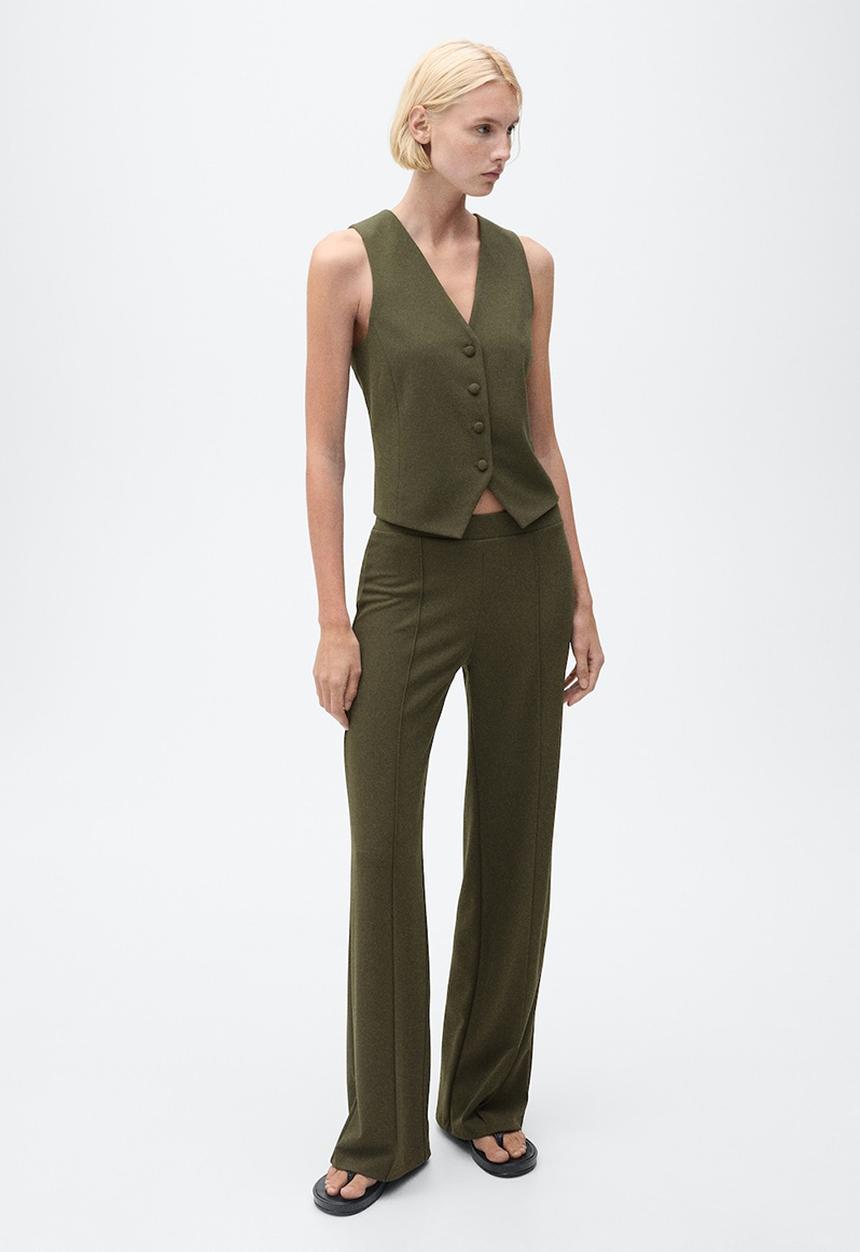 MANGO - Trousers Avaya - Khaki