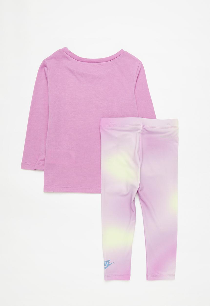 Nike - Nkg long sleeve tee & legging set - magic flamingo