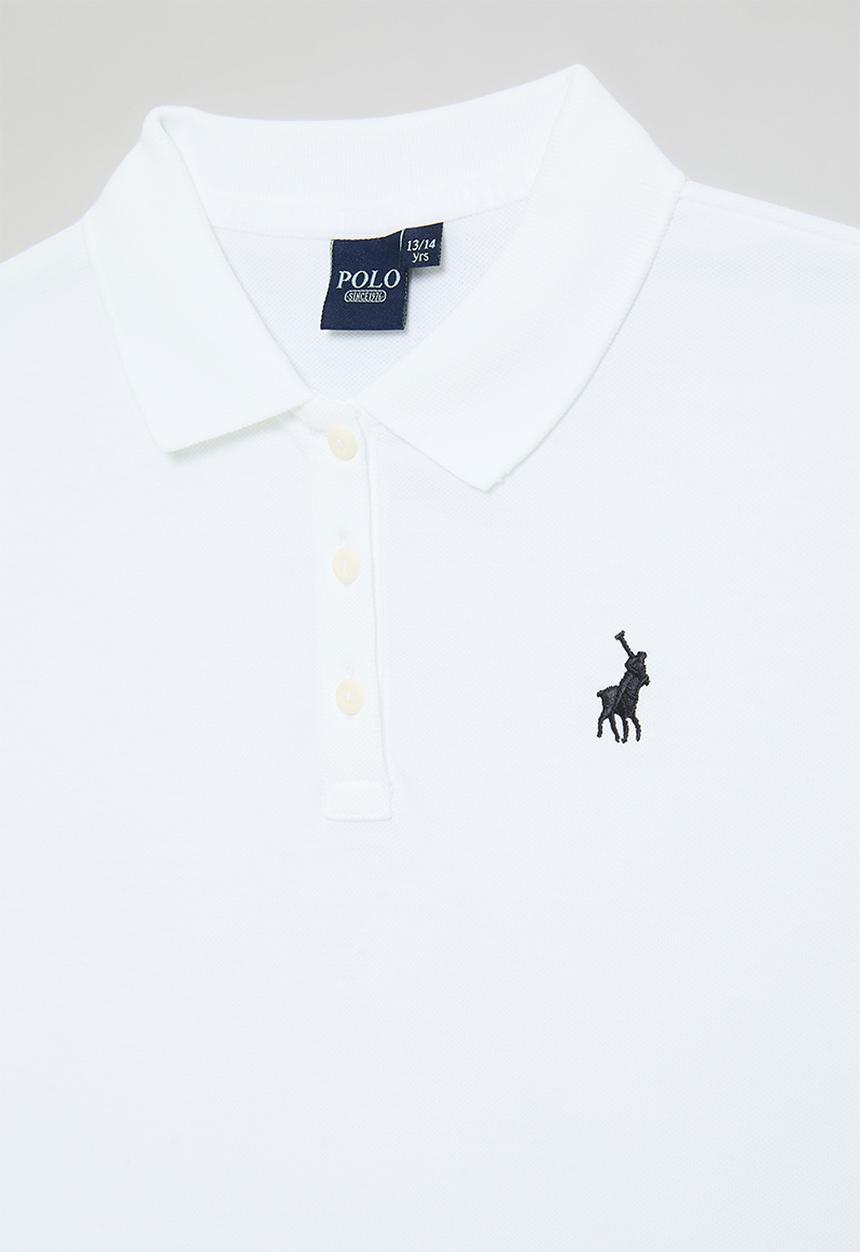 POLO - Girls nina short sleeve golfer - white