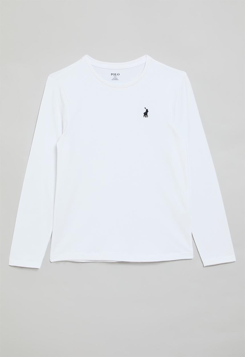 POLO - Girls mia long sleeve tee - white