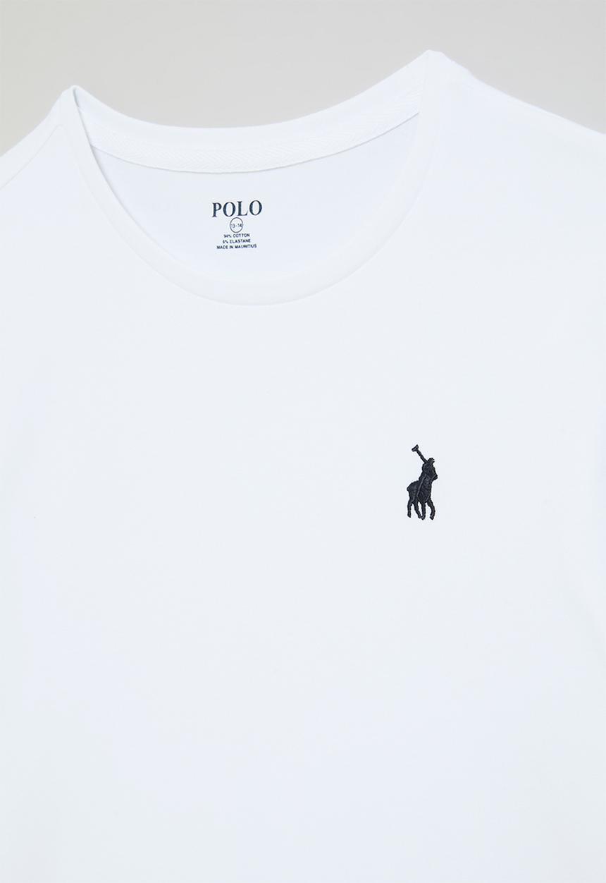 POLO - Girls mia long sleeve tee - white