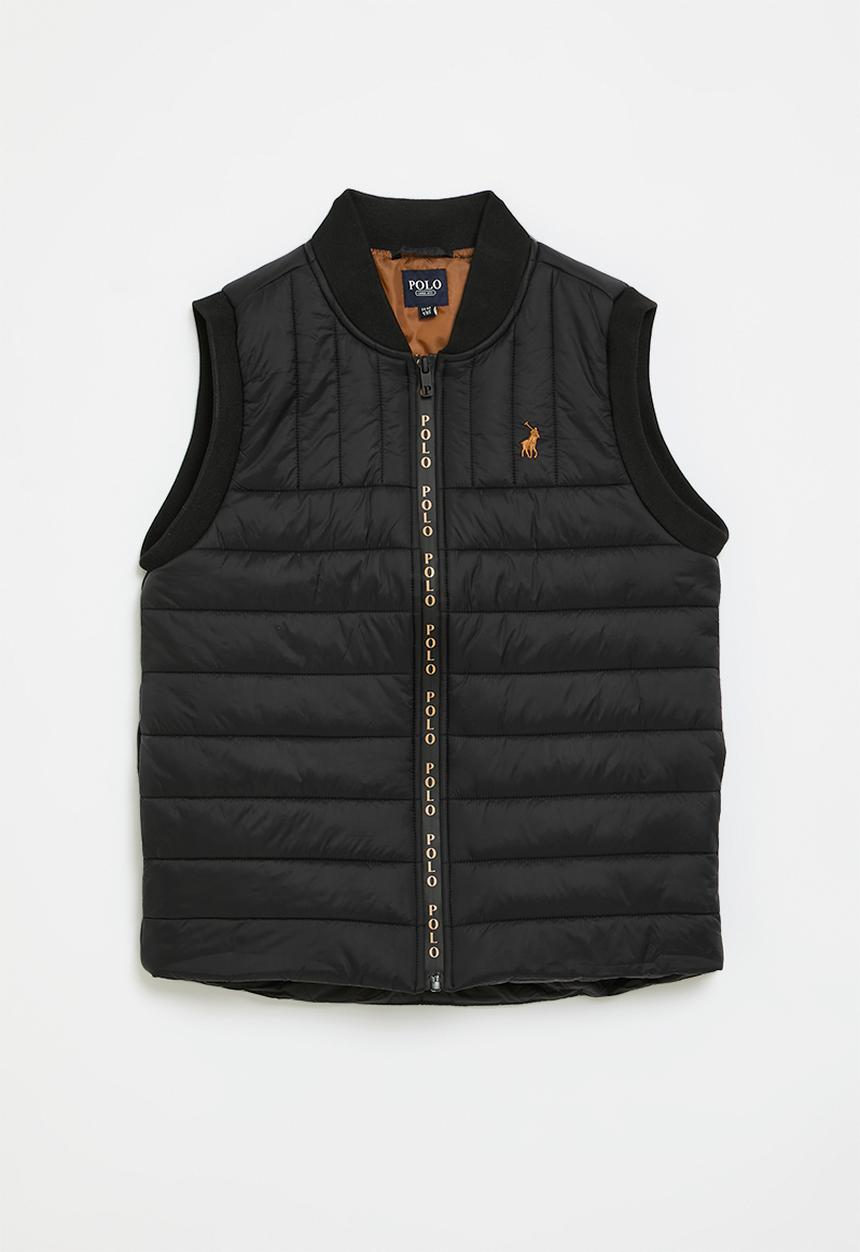 POLO - Boys dominic sleeveless puffer jacket - black