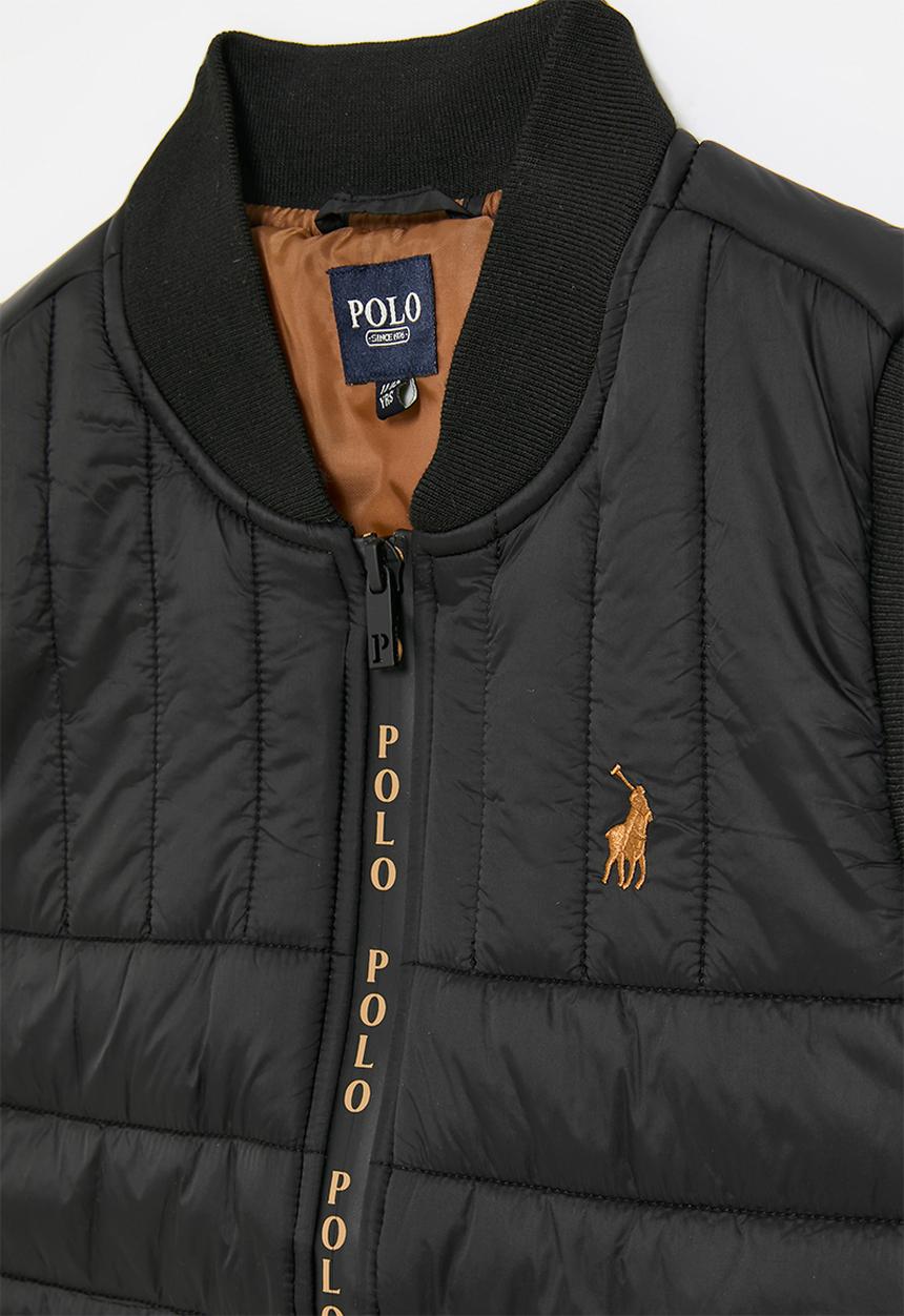 POLO - Boys dominic sleeveless puffer jacket - black