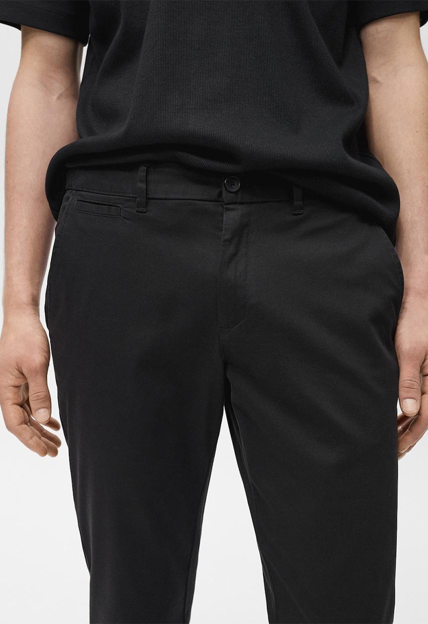 MANGO - Trousers prato - black