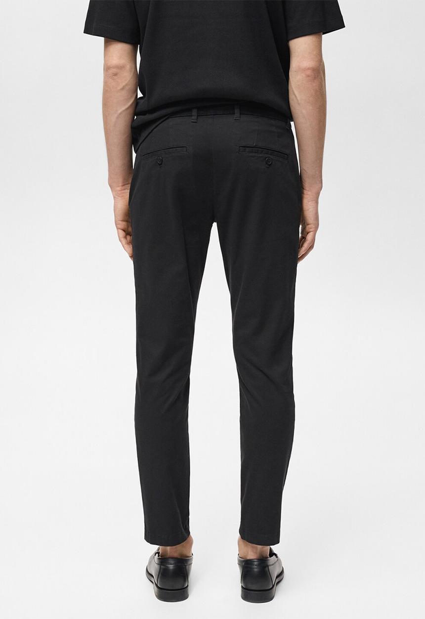 MANGO - Trousers prato - black