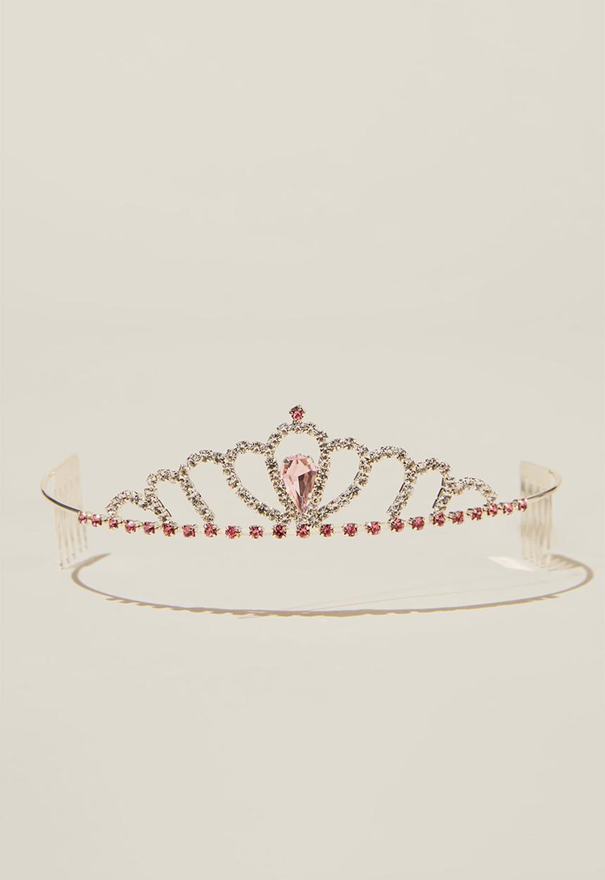 Cotton On - Kids novelty headband - silvery princess tiara