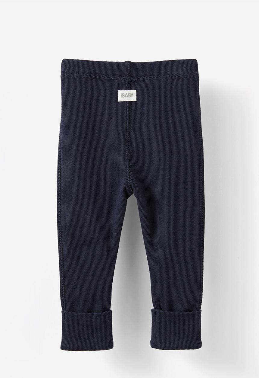 Cotton On - The row rib skinny legging - navy ink