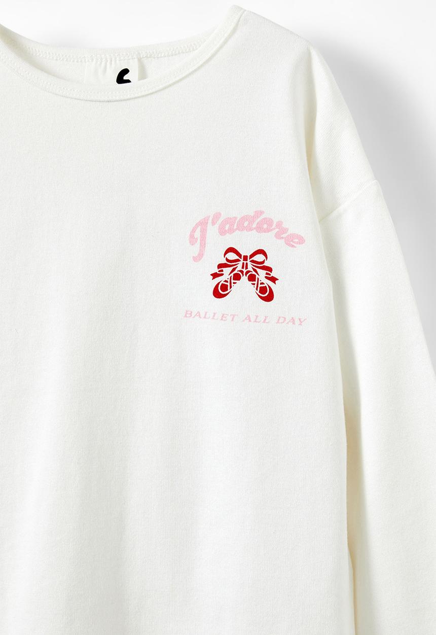 Cotton On - Piper long sleeve tee - vanilla/ballerina club