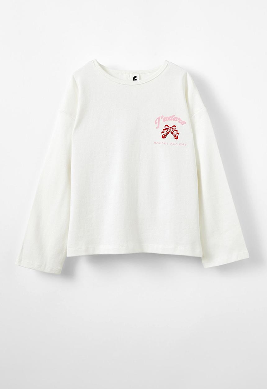 Cotton On - Piper long sleeve tee - vanilla/ballerina club