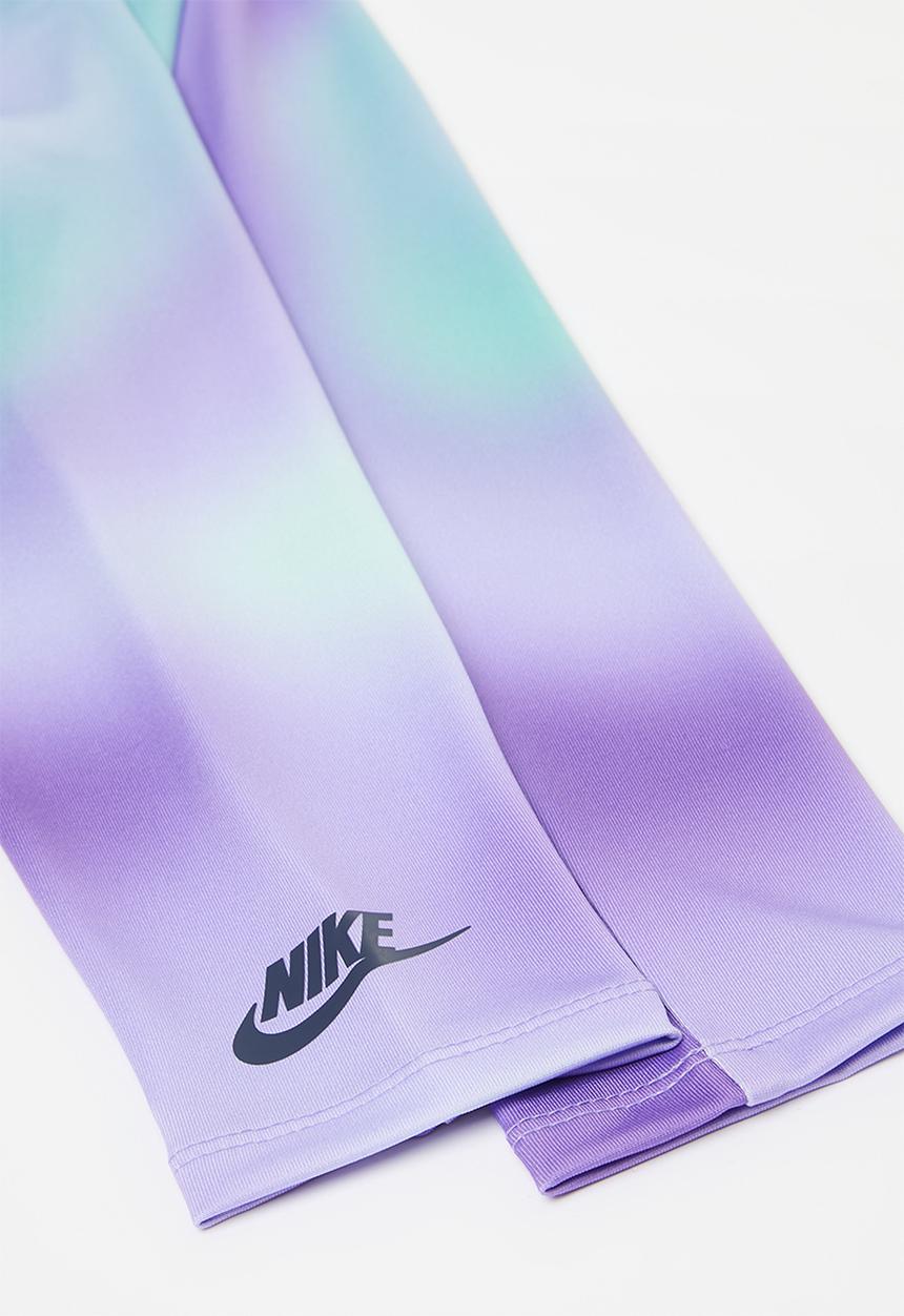 Nike - Nkg long sleeve tee & legging set - black raspberry