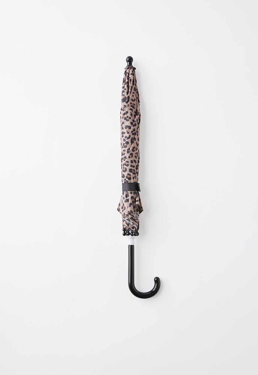 Cotton On - Kids rainy day umbrella - leopard print/varsity red