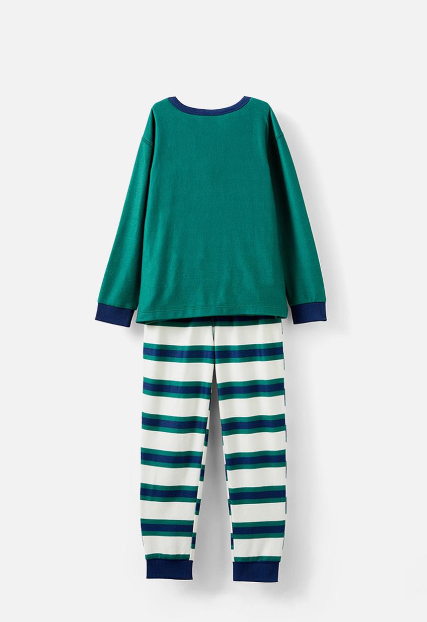 Cotton On - Chuck long sleeve pyjama set licensed - lcn mif varsity green/ peekaboo miffy