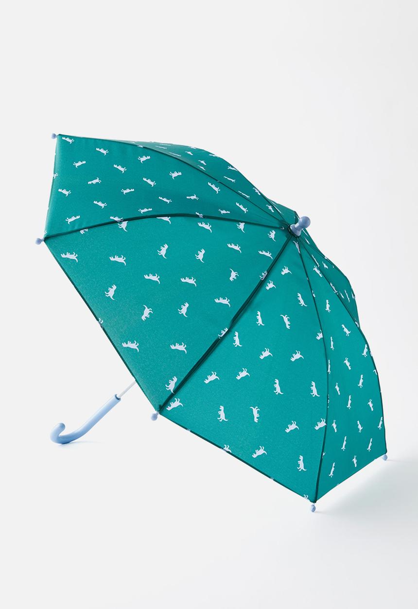 Cotton On - Kids rainy day umbrella - varsity green/dawn blue dinos