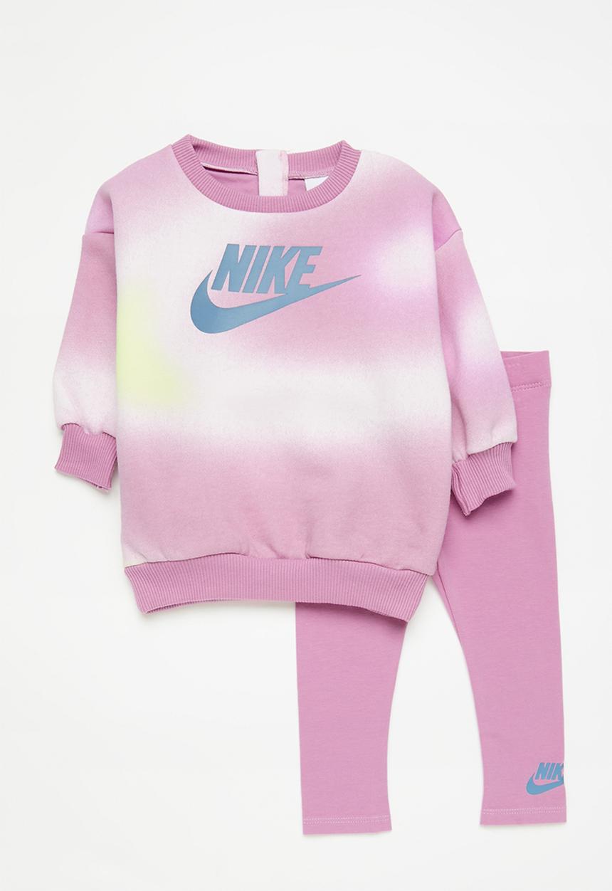Nike - Nkg solarized crew & legging s - magic flamingo